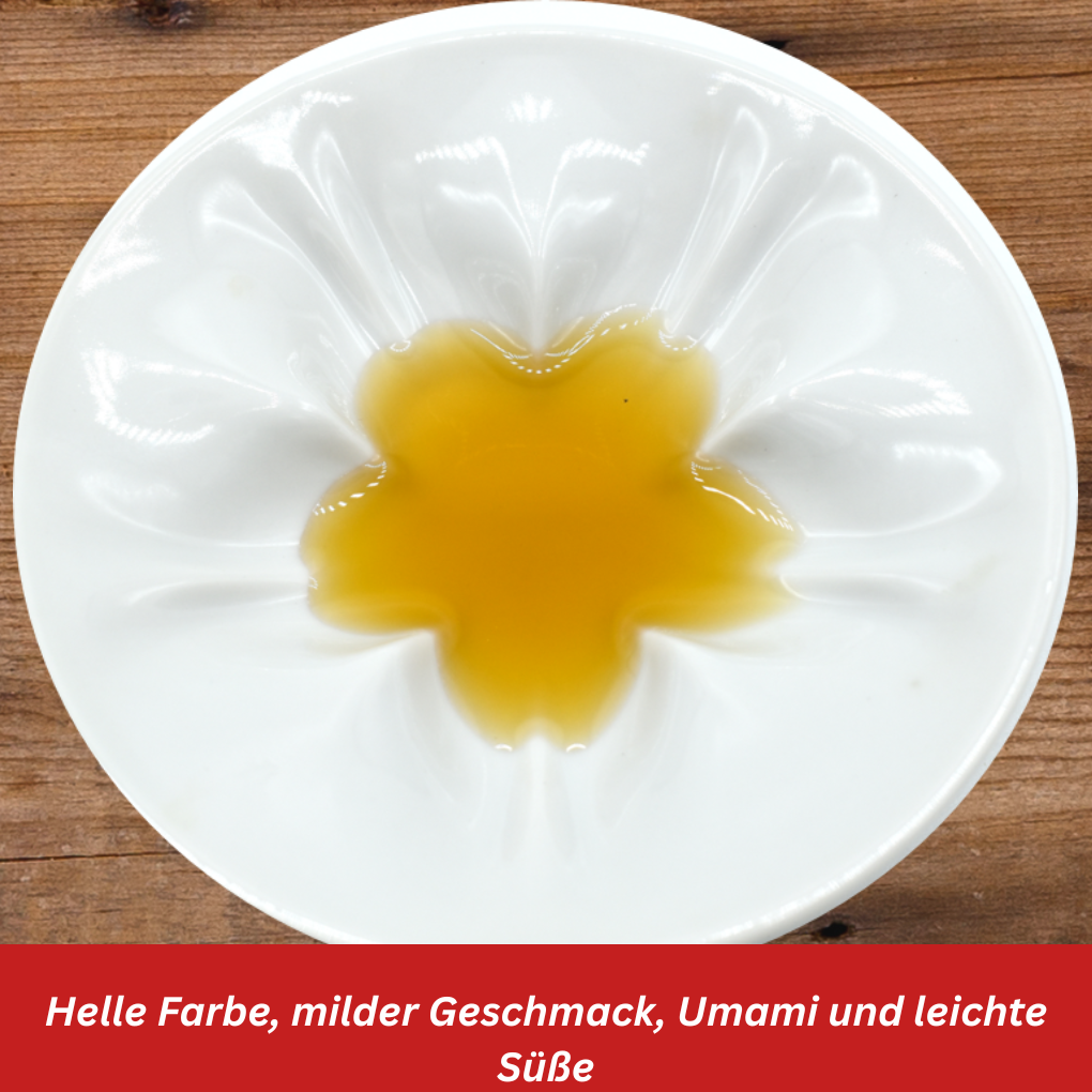 Optik helle Sojasaucen