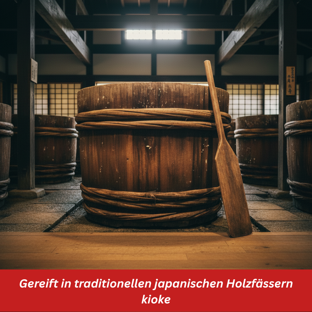 Japanisches Holzfass