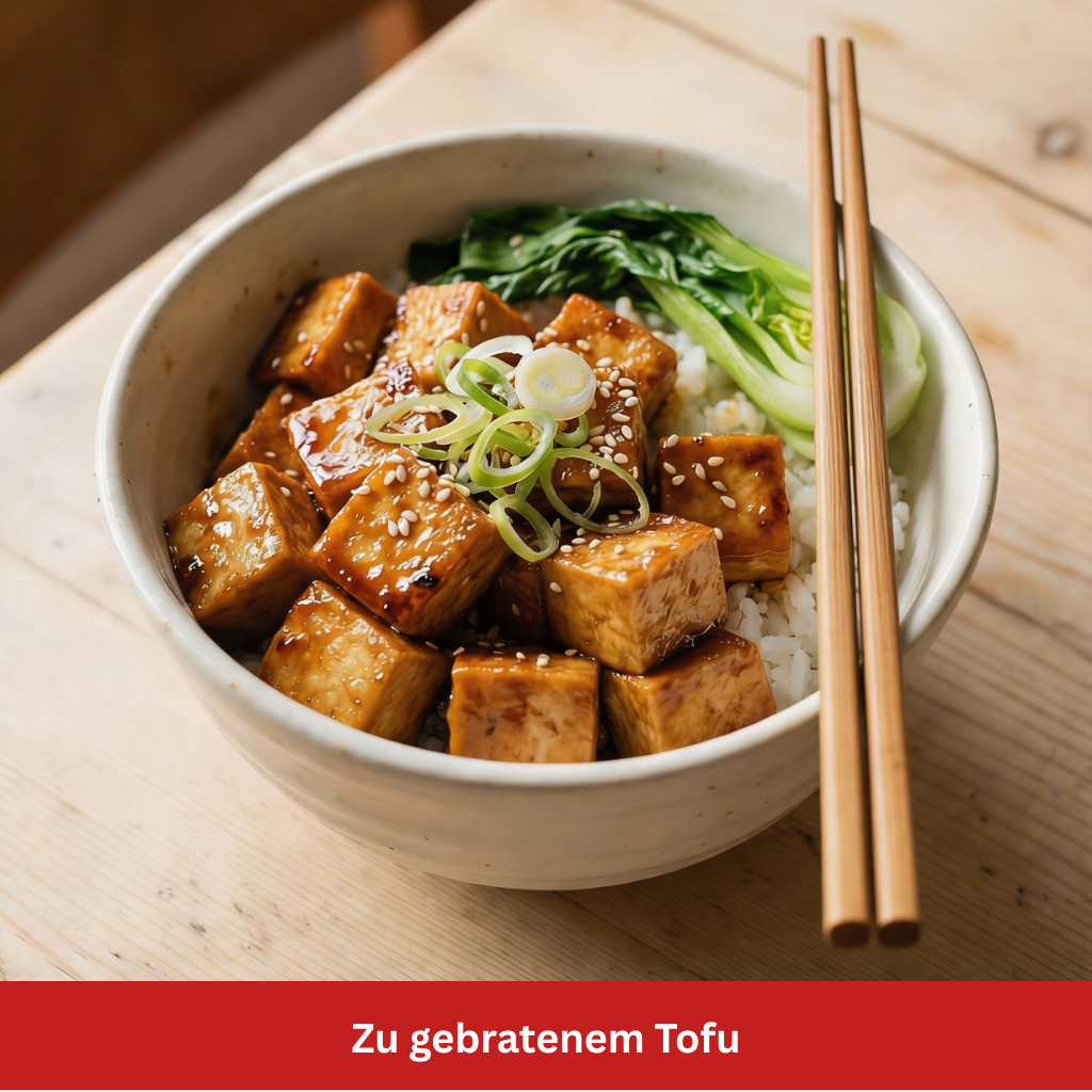 Teriyaki-Sauce zu Tofu Stillife