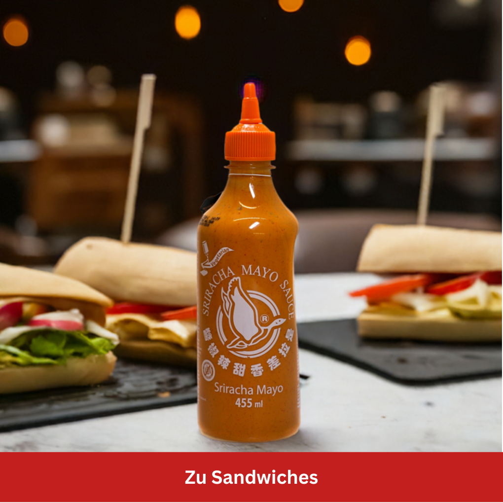 Sriracha Mayo zu Sandwiches Stilife