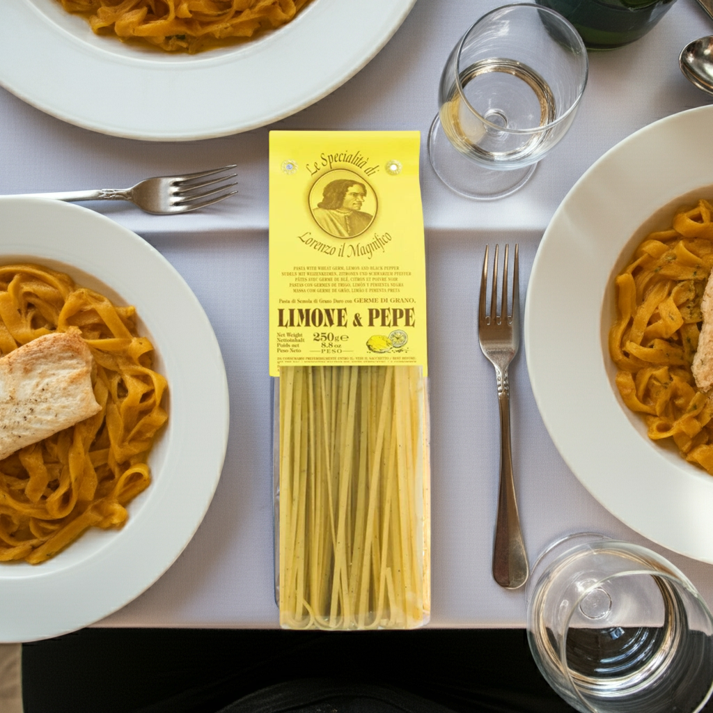 Linguine Limone Pepe Stillife