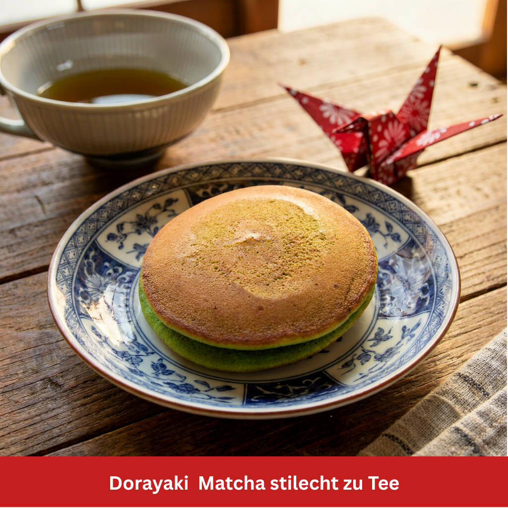 Dorayaki Matcha zu Tee Stillife