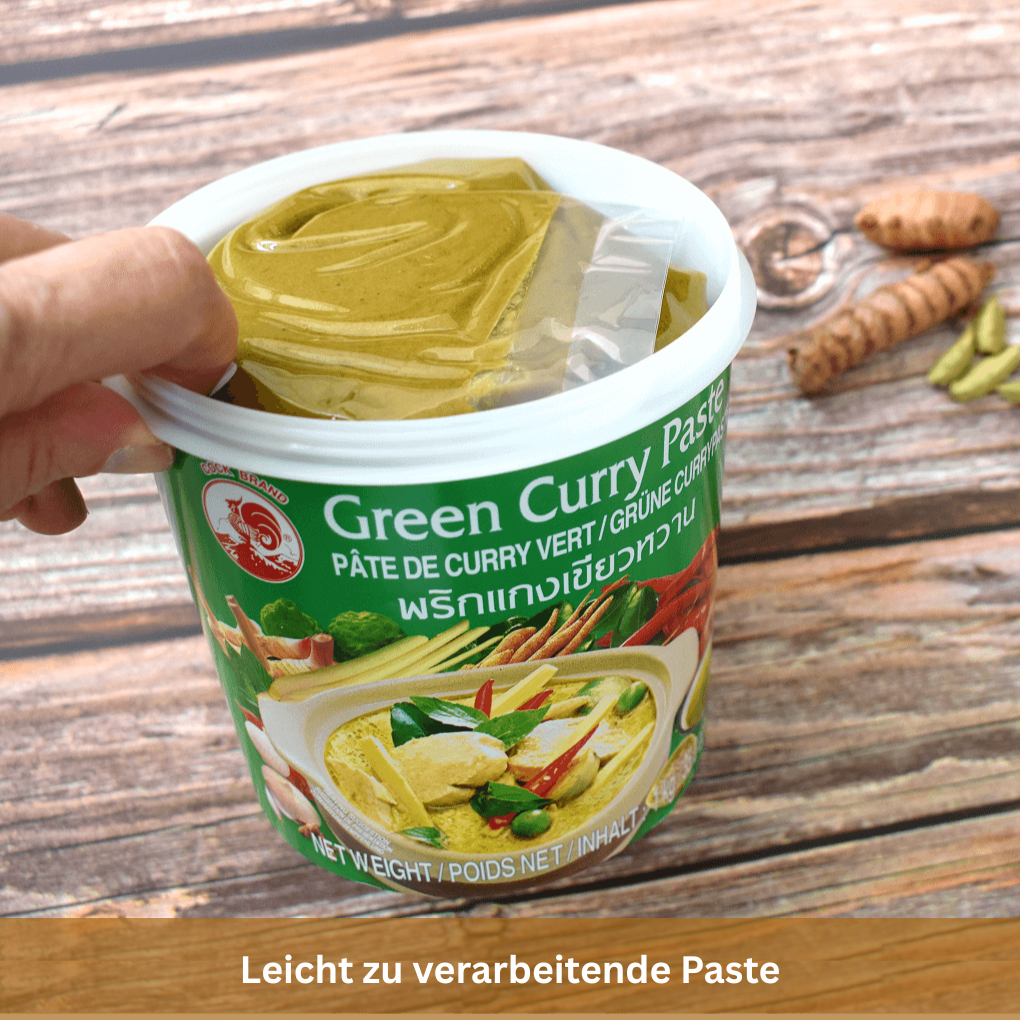 Konsistenz grüne Curry-Paste