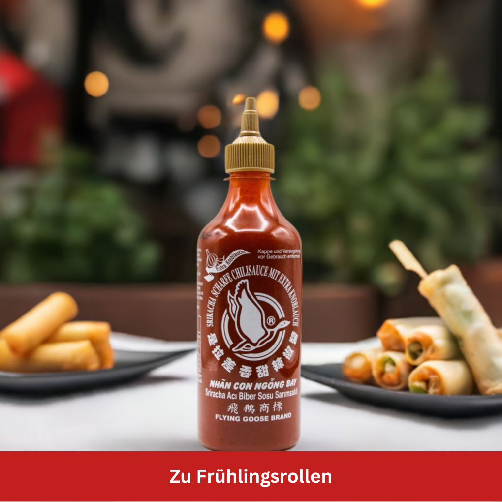 Sriracha Knoblauch zu Frühlingsrollen