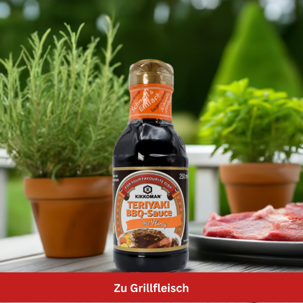 Teriyaki Sauce Sesam zu Grillfleisch Stillife