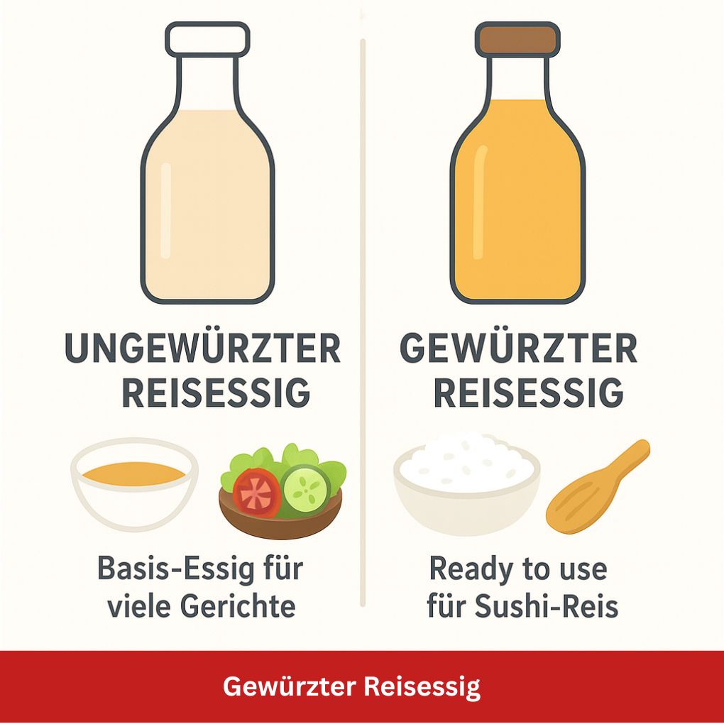 Gewürzter Reisessig Vergleich