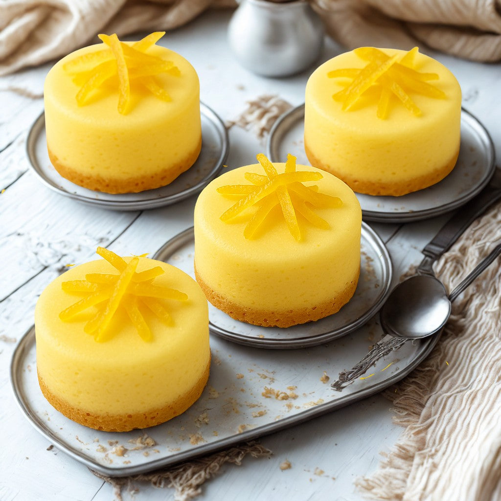 Yuzu Zesten auf Käsekuchen