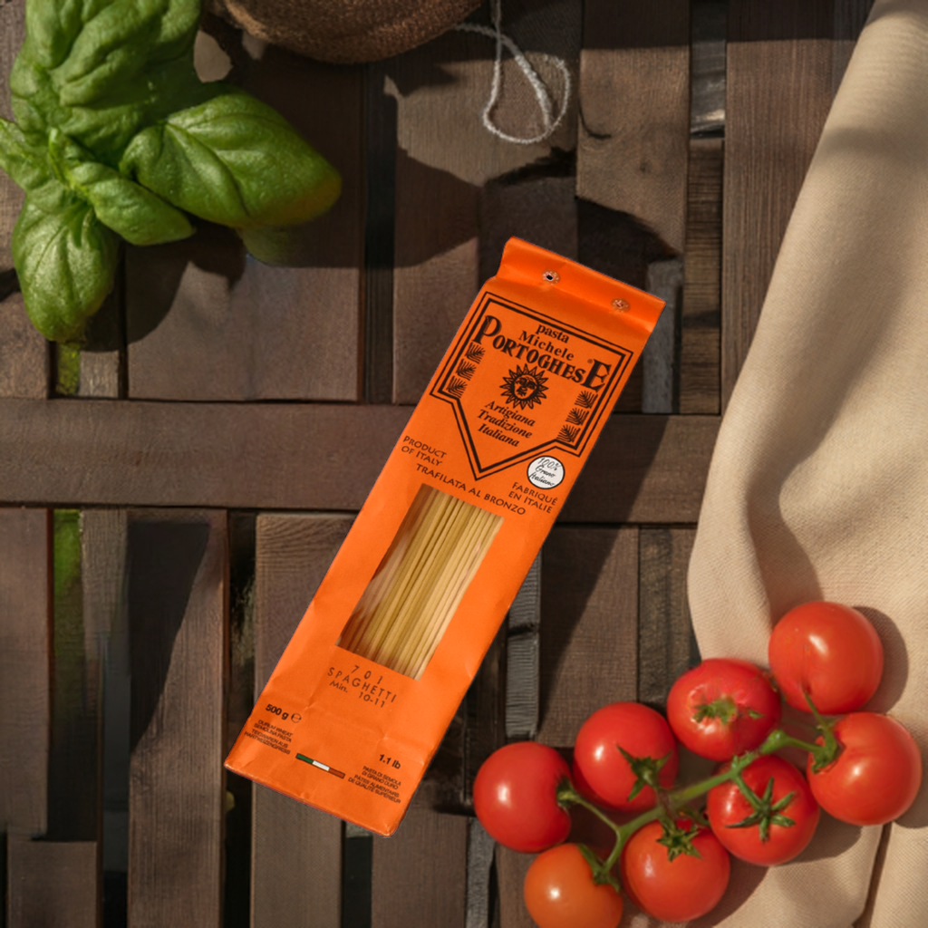 Spaghetti traditionell Stillife