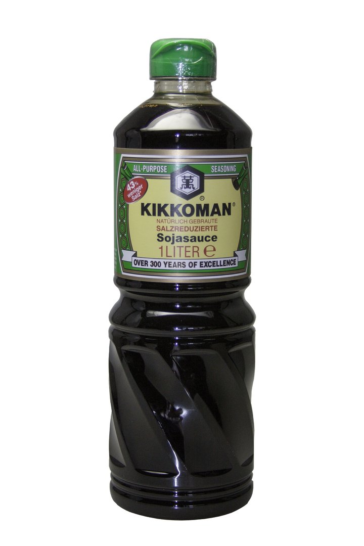 4er Pack Kikkoman Sojasauce salzreduziert 975 ml