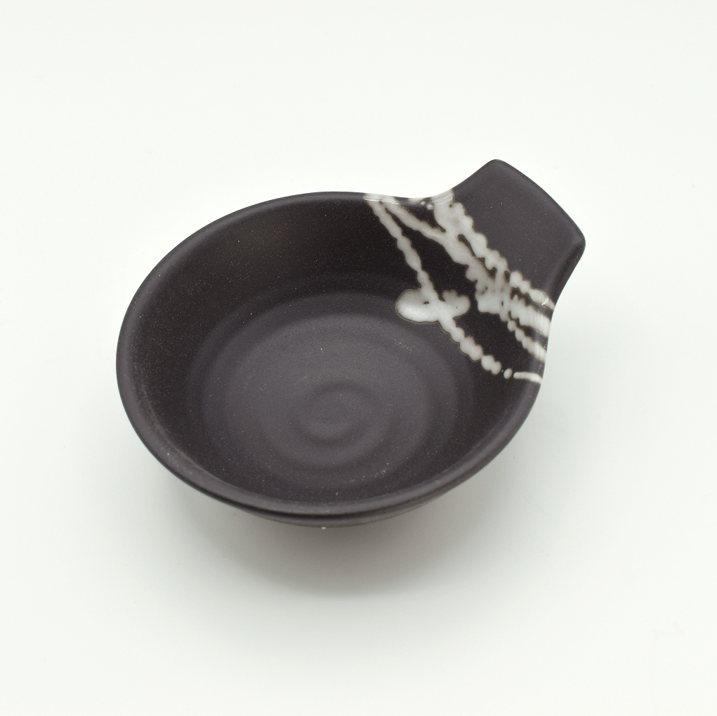 Japanische Bowl Tengu mit Griff schwarz