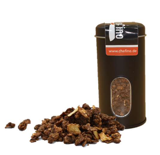 Espresso chocolate crunch topping for bowls, mochi ice cream, desserts